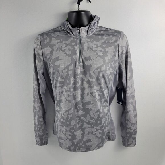 Huk Tops - Huk Icon X Running Lakes Hoodie womens L camo NWT 2771